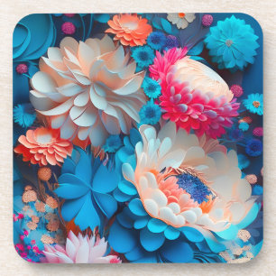 Porta-copo Fundo das Flores Azuis-1