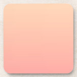 Porta-copo Fundo de Gradação de Pêssego<br><div class="desc">Pessegueiro comum e fundo de gradiente rosa.</div>