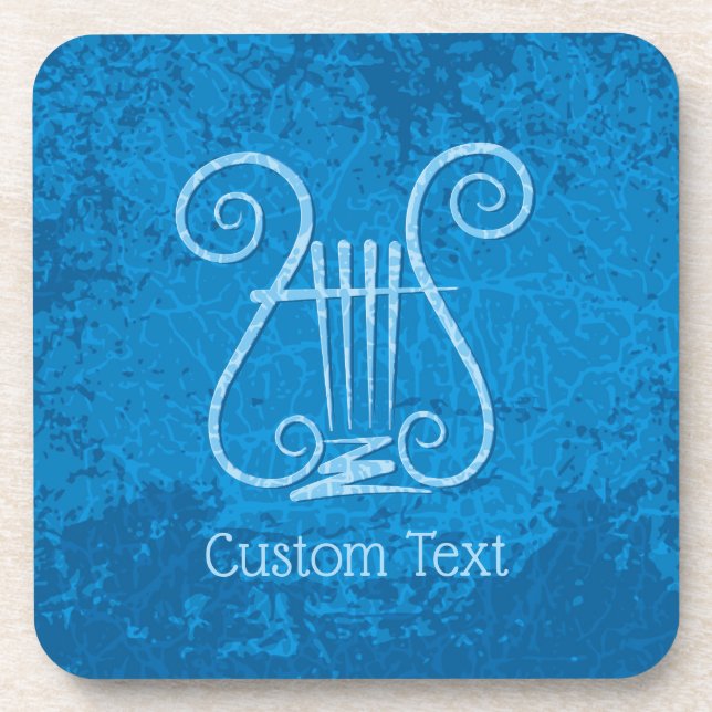 Porta-copo Fundo de Lyre Azul (Frente)