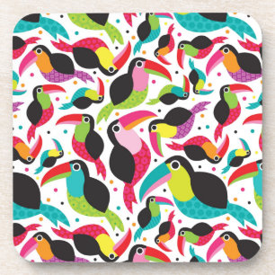 Porta-copo fundo toucan exótico do pássaro de Brasil
