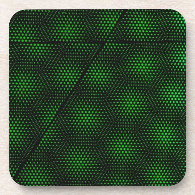 Porta-copo Fundo verde abstrato (Frente)