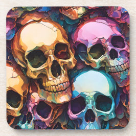 Porta-copo Funky Skulls