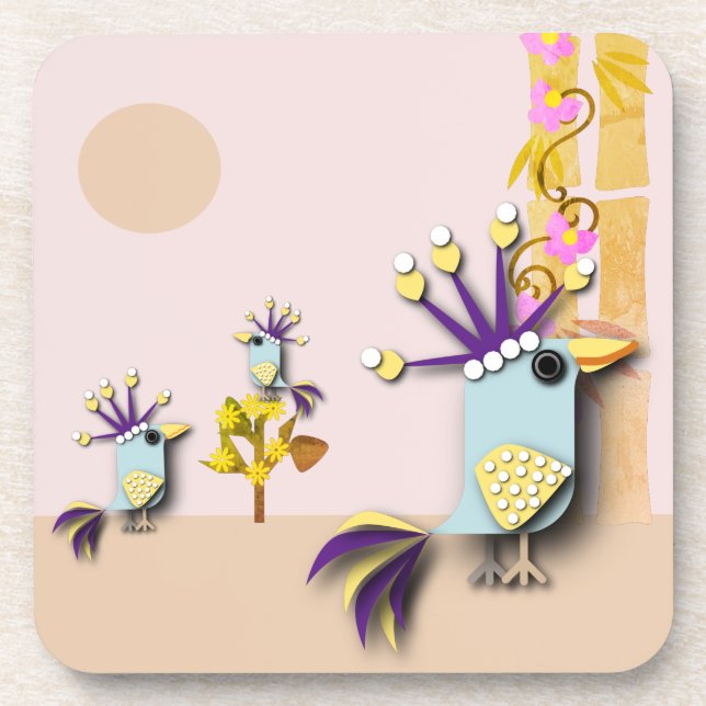 Porta-copo Funny Bird  (Frente)