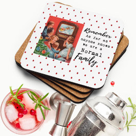 Porta-copo Funny Christmas Coaster Retro Best Friend Normal