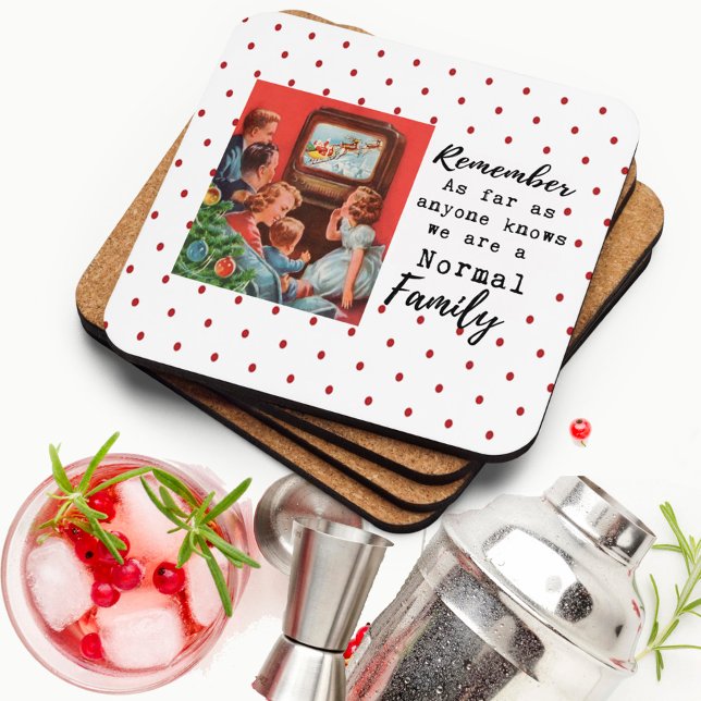 Porta-copo Funny Christmas Coaster Retro Best Friend Normal (Criador carregado)