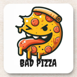 Porta-copo Funny Face Pizza Coaster
