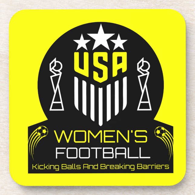 Porta-copo Futebol feminino americano (Frente)
