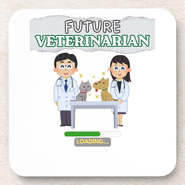 Porta-copo Future Veterinarian Loading – Vet Student Design (Frente)