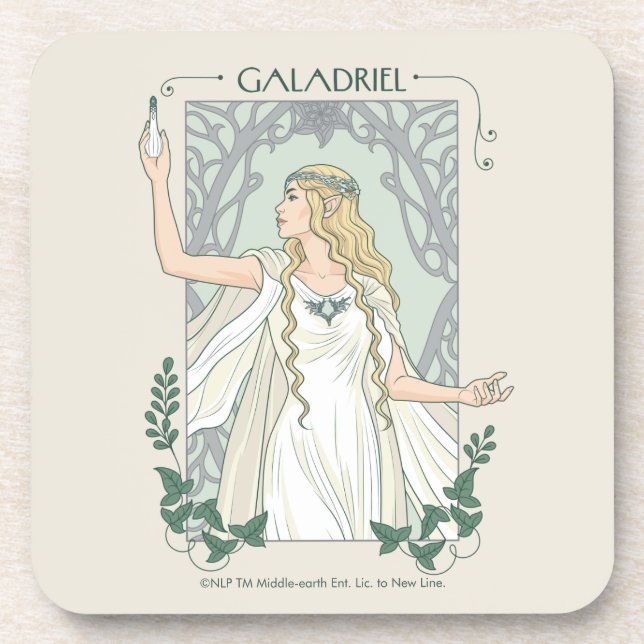 Porta-copo Galadriel Luz de Valinor Gráfico (Frente)