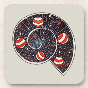 Porta-copo Galáxia Espiral Com Planetas De Bola De Praia