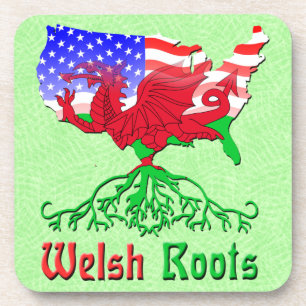 Porta-copo Galês Roots, Portas copos Americanas de Cork Map