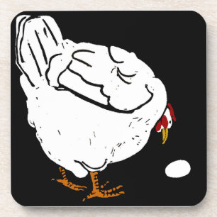 Porta-copo Galinha De Corte De Madeira Vitoriana Na Porta cop