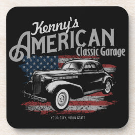 Porta-copo Garagem Personalizada de Carro Clássico de Vintage