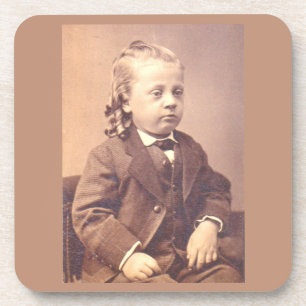 Porta-copo Garoto vitoriano com penteado infeliz