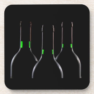 Porta-copo Garrafas de vinho Pretas Plástico