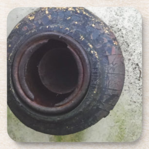 Porta-copo gás de caminhão verde e branco