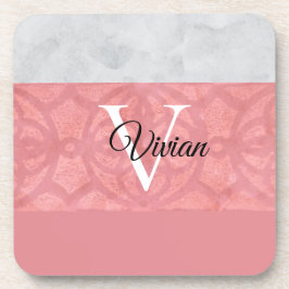 Porta-copo Gatique Cor De Água, Rosa, E Cinzas, De Cor Rosa, 