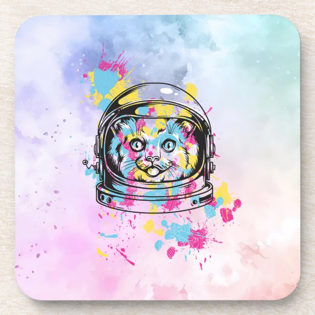 Porta-copo Gato Astronauta (Frente)