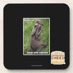 Porta-copo Gato da ópera