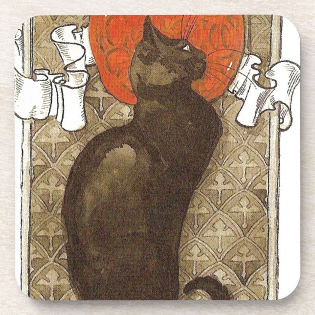 Porta-copo Gato de Steinlein - Art Nouveau (Frente)