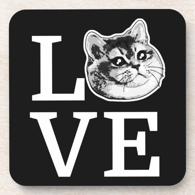Porta-copo Gato do Amor da Filadélfia (Frente)