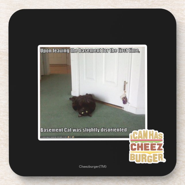 Porta-copo Gato do porão, desorientado leve (Frente)