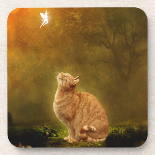 Porta-copo Gato e fada