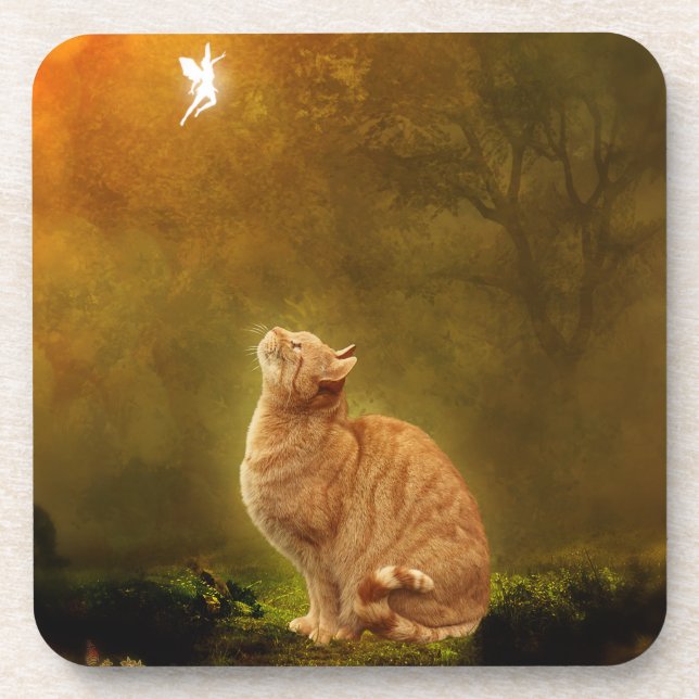 Porta-copo Gato e fada (Frente)