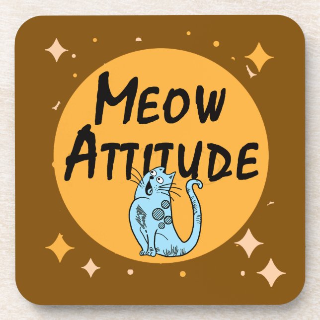 Porta-copo gato engraçado (Frente)