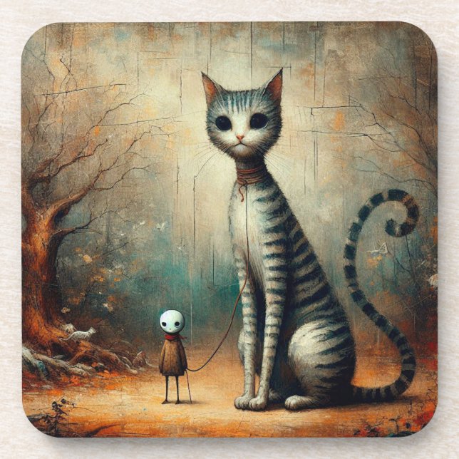 Porta-copo Gato grande (Frente)