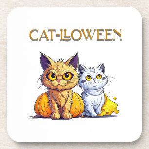 Porta-copo Gato Halloween