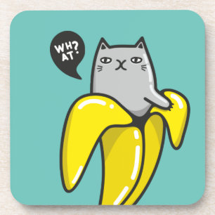 Porta-copo Gato na banana