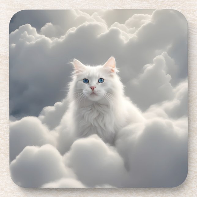 Porta-copo Gato nas nuvens (Frente)
