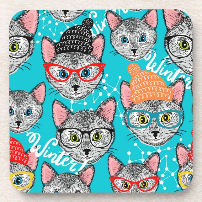 Porta-copo Gato no chapéu (Frente)