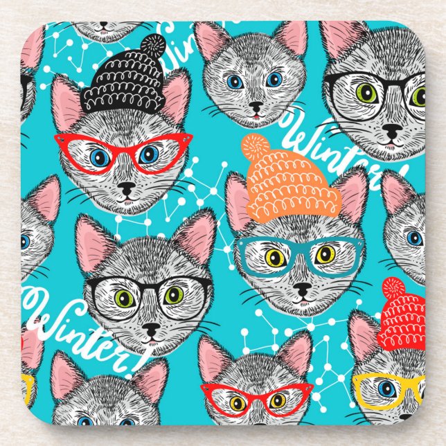 Porta-copo Gato no chapéu (Frente)