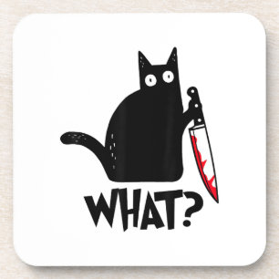 Porta-copo Gato Que_ Divertido Gato Preto