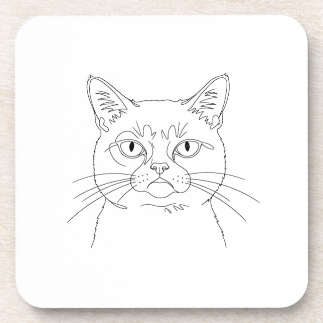 Porta-copo Gato rabugento (Frente)