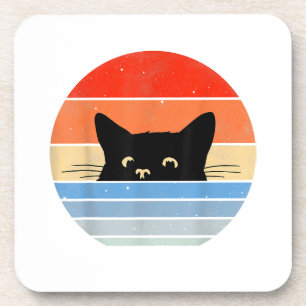 Porta-copo Gato Retro, Amante de Gatos, Dono de Gato, Gato Fo