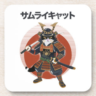 Porta-copo Gato Samurai