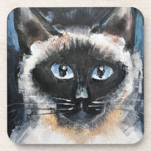 Porta-copo gato siamês