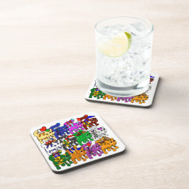 Porta-copo Gatos de Natal Festivos Jolly Meowy