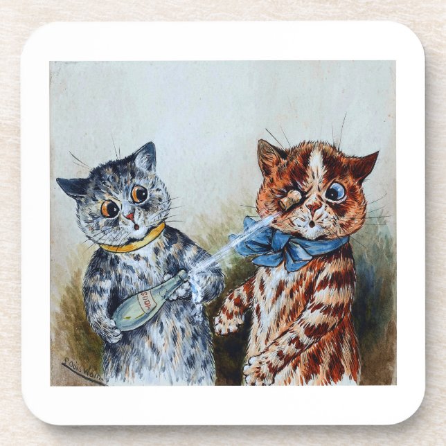 Porta-copo gatos Louis Wain  (Frente)
