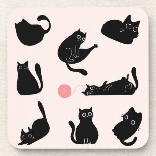 Porta-copo Gatos Pretos bobos