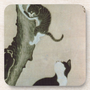 Porta-copo Gatos, século XVII (tinta na seda)