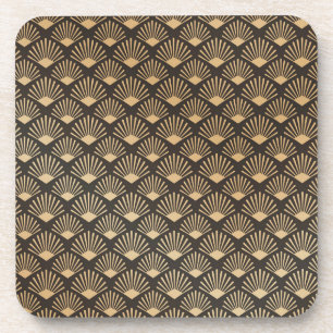 Porta-copo Gatsby Art Deco Vintage - Padrão Geométrico do V