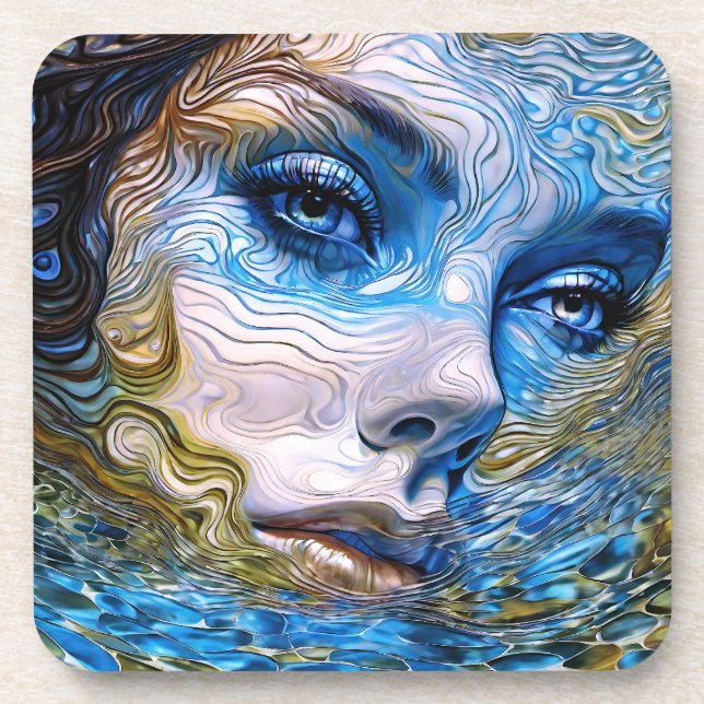 Porta-copo "Gaze De Aço" - Mulheres Na Água (Frente)