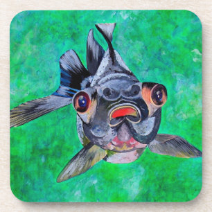 Porta-copo Geeky Blackmoor Goldfish Com Olhos Telescópicos
