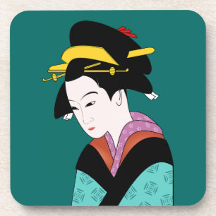 Porta-copo Geisha japonesa giro