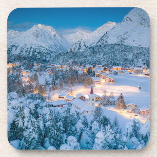 Porta-copo Gelo e neve Graubunden, Engadin, Suiça