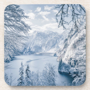 Porta-copo Gelo e neve Lago Königssee, Alemanha